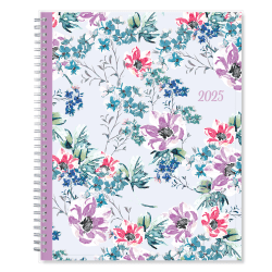 2025 Blue Sky Weekly/Monthly Planning Calendar, 8-1/2" x 11", Laila, January To December