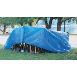 Anchor Brand Multiple Use Tarps, 24 ft Long, 18 ft Wide, Polyethylene, Blue