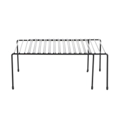 Mind Reader Expandable Kitchen Counter/Shelf Organizer Rack, 5-3/4"H x 22-1/2"W x 10-1/2"D, Black