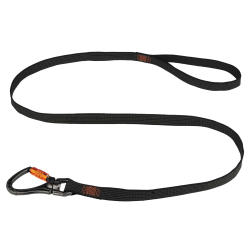 Ergodyne Squids 3129 Double-Locking Swivel Carabiner Tool Lanyards, 76", Black, Pack Of 6 Tool Lanyards