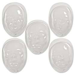 Roylco Face Form Molds, Clear, Pack Of 10 Molds