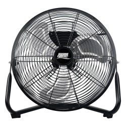 Seasons Comfort™ 3-Speed High-Velocity Heavy-Duty Floor Fan, 14-In., Black