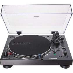Audio-Technica Direct-Drive Turntable (Analog & USB) - Direct Drive - S-shaped Manual Tone Arm - 33.33, 45, 78 rpm - ATLP120XUSBBK