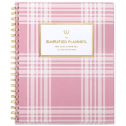 Simplified by Emily Ley for AT-A-GLANCE® Academic 2026-2027 Customizable Weekly Monthly Planner, Oversized Plaid, Large, 8 1/2" x 11"