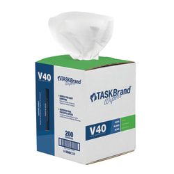 Hospeco TaskBrand V40 DRC Centerfeed Roll, 11"H x 8-1/2"D, 200 Sheets Per Pack