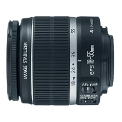 Canon EF-S 18-55mm f/3.5-5.6 IS Zoom Lens - f/3.5 to 5.6