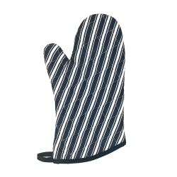 Better Houseware Striped Oven Mitt, 1 Size, Black