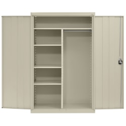 Sandusky Elite Series 46"W Heavy-Duty Assembled Combination Storage Cabinet, Putty
