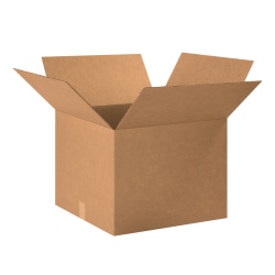 Partners Brand Corrugated Boxes, 20" x 20" x 15", Kraft, Bundle Of 12 Boxes