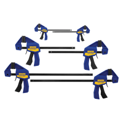 IRWIN® QUICK-GRIP® 6-Piece 1-Handed Mini Bar Clamp Set