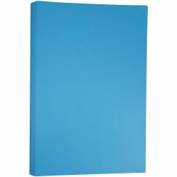 JAM Paper® Ledger Matte Paper, Celestial Blue, Ledger (11" x 17"), 100 Sheets Per Pack, 24 Lb, 30% Recycled