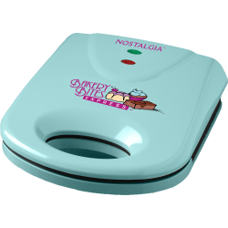 Nostalgia Electrics NBBE4BL 4-in-1 Bakery Bites Dessert Maker, 6-3/4" x 12-1/16", Blue