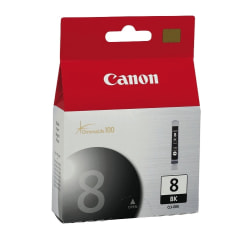 Canon® CLI-8BK ChromaLife 100 Black Ink Cartridge, 0620B002AA