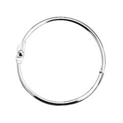 ACCO® Loose-Leaf Rings, 3/4" Diameter, Silver, Box Of 100