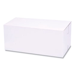 SCT® 1-Piece Non-Window Bakery Boxes, 4"H x 9"W x 5"D, White, Bundle Of 250 Boxes