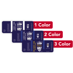 Custom 1, 2 Or 3 Color Printed Labels/Stickers, Rectangle, 1" x 2-5/8", Box Of 250