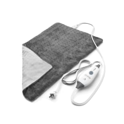 Pure Enrichment PureRelief Deluxe Heating Pad, 11-1/2" x 23-1/2", Gray