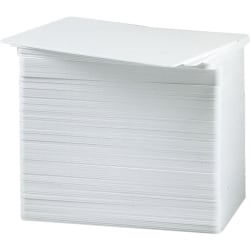 Fargo UltraCard CR-80 Blank PVC Card Stock, White, 3.37" x 2.12", Pack Of 500