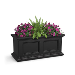 Mayne Fairfield Window Box Planter, 2', Black