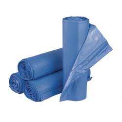 Interplast GrouP High Density Commercial Can Liners, 60 gal, 18 mic, 40" x 48", Blue, 200/Carton