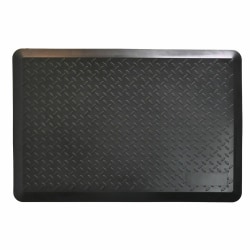 Lorell Workstation Mat - Workstation - 36" Length x 24" Width - Polyurethane Foam - Black - 1 Each