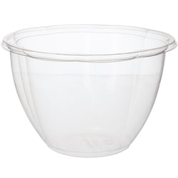 Eco-Products Salad Bowls, With Lids, 48 Oz, Clear, Pack Of 150 Bowls