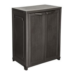 Inval 2-Door 28"W Heavy-Duty Medium Storage Cabinet, Espresso