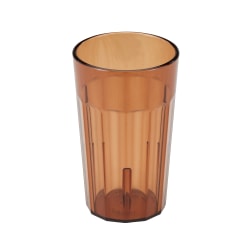Cambro Newport Styrene Tumblers, 10 Oz, Amber, Pack Of 36 Tumblers