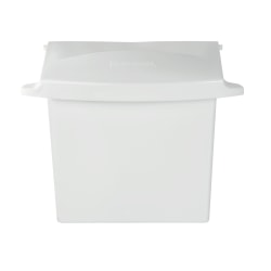 Rubbermaid® Compact Sanitary Napkin Receptacle, White