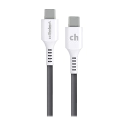 cellhelmet® Charge And Sync USB-C® To USB-C® Round Cable, 3', White