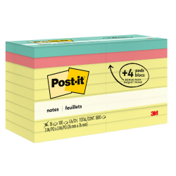 Post-it® Notes Value Pack, 3 in x 3 in, 18 Pads, 100 Sheets/Pad, Clean Removal, Canary Yellow
