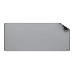 Logitech® Studio Series Multi-Functional Large Desk Mat, 11-13/16" x 27-1/2", Mid-Gray