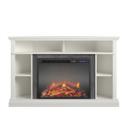 Ameriwood™ Home Overland Electric Corner Fireplace TV Stand For 50" TVs, White