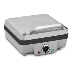 Cuisinart Belgian Waffle Maker With Pancake Plates, Silver, Total Qty 1