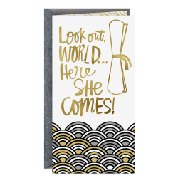 Hallmark Money Holder Graduation for Her (Look Out World)