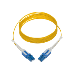 Eaton Tripp Lite Series Duplex Singlemode 9/125 Fiber Patch Cable (LC/LC), Push/Pull Tabs, 3 m (10 ft.) - Patch cable - LC single-mode (M) to LC single-mode (M) - 3 m - fiber optic - duplex - 9 / 125 micron - yellow