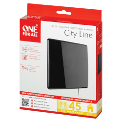 One For All Amplified Indoor Flat HDTV Antenna