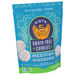 Siete Family Foods Grain-Free Mexican Cookies, Wedding, 4.5 Oz, Total Qty 10