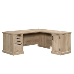 Sauder® Mason Peak™ 72"W Commercial L-Shaped Desk, Prime Oak™