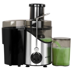 AICOOK Centrifugal Self-Cleaning Juicer, 13.6 Oz, Silver/Black