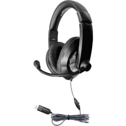 Ergoguys Hamilton Buhl Smart-Trek Deluxe Stereo Headset with In-Line Volume - Stereo - USB - Wired - 32 Ohm - ST2BKU