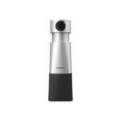 Philips SmartMeeting HD Audio and Video Conferencing Solution PSE0550 with Sembly Meeting Assistant - High quality loud speaker, 4K high-definition video, enhanced pan/tilt and zoom, automatic voice tracking