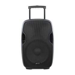 Gemini Portable Bluetooth PA Speaker With Integrated Mixer & Wired Microphone, Black, AS-15TOGO