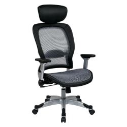 Office Star™ Professional Light AirGrid Ergonomic Mesh High-Back Manager's Chair, Platinum