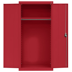 Sandusky Elite Series 36"W Heavy-Duty Wardrobe Storage Cabinet, Red