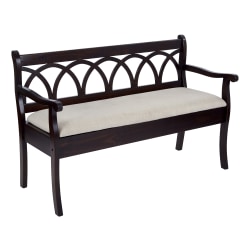 Ave Six Coventry Storage Bench, Beige/Antique Black