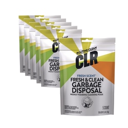 CLR PRO® Fresh and Clean Garbage Disposal, Fresh Scent, 5 Pods/Pack, 6 Packs/Carton