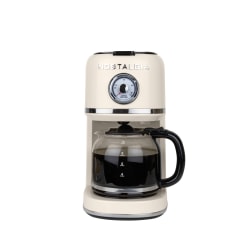 Nostalgia Classic Retro 10-Cup Coffee Maker, Cream, Total Qty 1