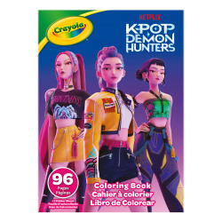 Crayola 96pg Coloring Book, K Pop Demon Hunters