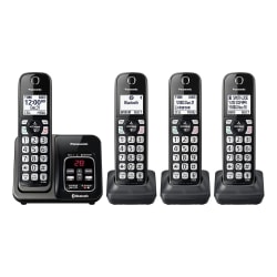 Panasonic® 4-Handset Cordless Telephone, KX-TGD664M